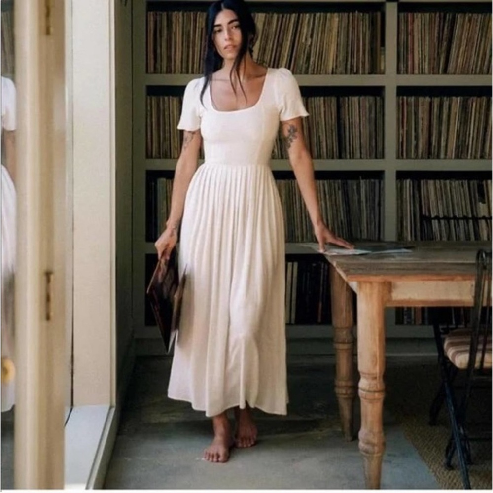 READ- Christy Dawn Scarlet Dress in Eggshell